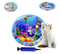 Genérico Ocean Breeze Splashland Cat Toy, Ocean Breeze Splashland, Cat Water Mat, Anti-Scratch Water Mat for Cats, Thickened Pet Pad and Cooling Waterbed for Dogs/Cats (B-65cm/25.6in)