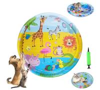 Genérico Ocean Breeze Splashland Cat Toy, Ocean Breeze Splashland, Cat Water Mat with Fish, Water Sensory Play Mat for Cats, Cats Mats Toy Interactive for Indoor (K-95cm/37.4in)
