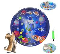 Genérico Ocean Breeze Splashland Cat Toy, Ocean Breeze Splashland, Cat Water Mat with Fish, Water Sensory Play Mat for Cats, Cats Mats Toy Interactive for Indoor (M-95cm/37.4in)