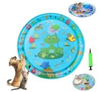 Genérico Ocean Breeze Splashland Cat Toy, Ocean Breeze Splashland, Cat Water Mat with Fish, Water Sensory Play Mat for Cats, Cats Mats Toy Interactive for Indoor (A-60cm/25.6in)