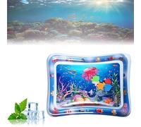 Genérico Ocean Breeze Splashland Cat Toy - Year-Round Cooling & Warmth, Cat Water Mat with Fish, Indoor and Outdoor Toys, Cooling Cats Aquatic Sensory Play Mat with Air Pump (Color-I,One Size)
