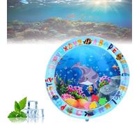 Genérico Ocean Breeze Splashland Cat Toy - Year-Round Cooling & Warmth, Cat Water Mat with Fish, Indoor and Outdoor Toys, Cooling Cats Aquatic Sensory Play Mat with Air Pump (Color-A,One Size)