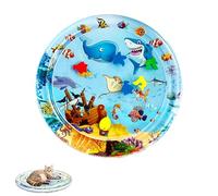 Genérico Ocean Breeze Splashland for Cats, 2025 New Cat Water Mat with Fish, Thickened, Leakproof, Anti-Scratch, Pet Water Bed with Inflator, Indoor & Outdoor Summer Fun for Cats Waters Bed (E)