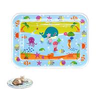 Genérico Ocean Breeze Splashland for Cats, 2025 New Cat Water Mat with Fish, Thickened, Leakproof, Anti-Scratch, Pet Water Bed with Inflator, Indoor & Outdoor Summer Fun for Cats Waters Bed (B)