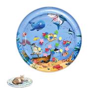 Genérico Ocean Breeze Splashland for Cats, 2025 New Cat Water Mat with Fish, Thickened, Leakproof, Anti-Scratch, Pet Water Bed with Inflator, Indoor & Outdoor Summer Fun for Cats Waters Bed (D)