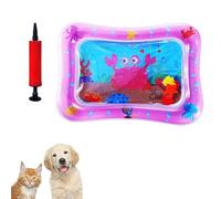 Genérico Ocean Breeze Splashland for Cats, Interactive Pet Water Bed, Cat Play Pool with Fish, Thickened Anti-Scratch Water Mat for Indoor Cat Dog (Square Model 6)