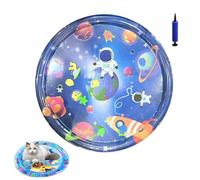 Genérico Ocean Breeze Splashland for Cats, Pet Water Bed, Interactive Sensory Pad with Floating Fish, Cooling Mat for Dogs/Cat, Cool and Comfortable Interactive Water Cushion (B,Large)