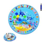 Genérico Ocean Breeze Splashland for Cats, Pet Water Bed, Interactive Sensory Pad with Floating Fish, Cooling Mat for Dogs/Cat, Cool and Comfortable Interactive Water Cushion (C,Small)