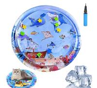 Genérico Ocean Breeze Splashland, Ocean Breeze Splashland Cat Toy, Cat Water Mat with Fish,Cooling Summer Toy (B-65cm)