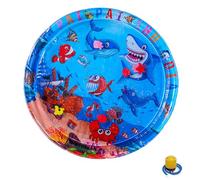 Genérico Ocean Breeze Splashland, Ocean Breeze Splashland Cat Toy, Thickened Cooling Mat with Inflator, Pet Water Bed for Dogs & Cats, Colorful Ocean Theme Sensory Mat (39 Inch B)