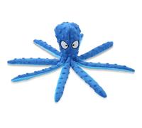 Genérico Octopus Dog Toy, Stuffing Free Octopus Dog Toy, Squeaky & Crinkle Plush for Aggressive Chewers Dogs, for Interactive Play, Teething & Anxiety Relief (Blue)