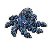 Genérico Octopus Toys, Printed Octopus Decoration, 3,94 x 3,94 x 1,97 pulgadas Portable Movable Joint Collectible Desktop Ornament for Teenager's Room, Home Studio, Adorable Present