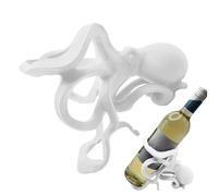 Genérico Octopus Wine Holder, Freestanding Animal Rack, 7.09x5.51x4.33in Decorative Bottle Organizer, Collectible Figura Display, Resin 1-Bottle Statue, for Kitchen Tabletop Counter Home