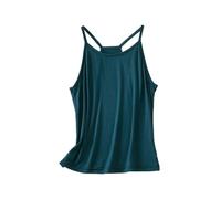 Genérico oferta top hoy Camiseta Sin Mangas Camisetas De Tirantes Mujer Top Verde Blanca Blanco Manga Corta Basica White Corset Sobrecamisa Verano Lencera Rosa Brillante 2025 Camisa Seda Algodon Plus