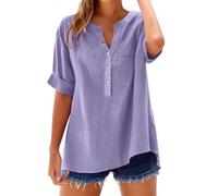 Genérico ofertas flash del dia mujer ropa Camisetas De Mujer Color Gris Blusas Elegantes Algodon Ropa Casual Moderna Verano 2025 Vestir Camiseta Rayas Amarillas Cuello V Blanca Tirantes Manga Larga