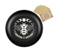 Genérico Offering Bowl Moon Phase Design, Vintage Ritual Plate Manifestation, Symbolic Meditation Dish Decorative Ceremonial Holder for Tradition, Prayer, Worship, Altar, Spiritual Ceremony Use