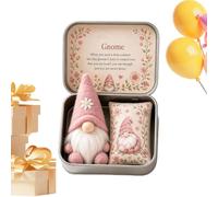 Genérico Office GNOME Ornament - Mini Plush Figurine in Collectible Tin Box