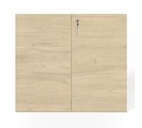 Genérico OFILIKE. Armario Bajo de Oficina con 2 Puertas y 2 Estantes. Armario Multiusos. (Roble)