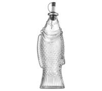 Genérico Oil Bottles For Kitchen | 500ml Fish Shape Oil Glass Container