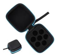 Genérico Oil Container, Oil Storage Box, 3.94x3.94x1.97 Inches, Drop Travel Case, Portable Organizer Display, Sturdy Cosmetic Holder for Family, Friends, Makeup, Women, Men, Tools, Bathroom, Home,