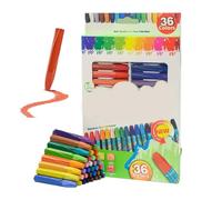 Genérico Oil Pastels for Kids, Hexagonal Shaped Crayons for Sketching, 350g 36 Assorted Colors Vibrant Art Kit for Decorative Painting, Making Pictures Like Oil Painting, 9.49x6.61x0.67 Inches