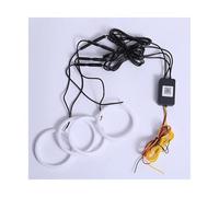 Genérico Ojos de Angel Luces,LED Faros Angel Eyes 4 Anillos Halo LED RGB Ojo De Ángel Para Coche, DRL Universales 60-120mm(4in1-Colorful 60mm)