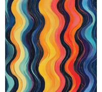 Genérico Ola Color Papel Pintado Autoadhesivo Acuarela Abstracta 44x600 cm Papel de Pared Removible Impermeable Estilo Vinilo PVC Pegatina es Estante del cajón de la cubierta del rodillo