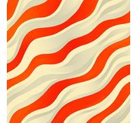 Genérico Ola Naranja Papel Pintado Autoadhesivo Pintura Arte 44x500 cm Papel de Pared Removible Impermeable Estilo Vinilo PVC Pegatina es Estante del cajón de la cubierta del rodillo
