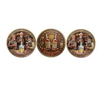 Genérico Old Bastards - Moneda conmemorativa del Whiskey Club, Humor Moneda de desafío para miembros vitalicios del Old Bastard Whiskey Club, Regalo de mordaza de monedas novedosas (3)