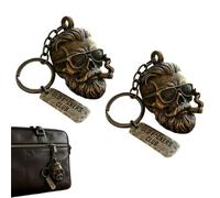 Genérico Old F*ckers Club Lifetime Member Keychain,Gothic Old Fuckers Club Skull Keychain,No Rules,No Filters,Still Kicking