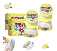 Genérico Olite White Shoes Cleaner, 2025 New Olite All-Purpose Rinse-Free White Shoe Cleaner Cream with Sponge, For Leather, Canvas & Rubber Shoe (2pcs)