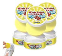 Genérico Olite White Shoes Cleaner, All-Purpose Rinse-Free White Shoe Cleaner Cream Olite with Sponge, Sponge White Cleaning Cream, Cleaning and Descaling (3Pc)