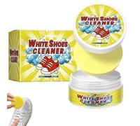 Genérico Olite White Shoes Cleaner, All-Purpose Rinse-Free White Shoe Cleaner Cream Olite with Sponge, Sponge White Cleaning Cream, Cleaning and Descaling (1Pc)