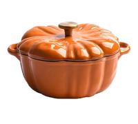 Genérico Olla De Calabaza De Hierro Fundido,Cazuela De Cerámica Con Tapa Para Calabazas,dulce Forma De Calabaza Con Tapa,olla Holandesa De Calabaza Con Tapa,olla Profunda Antiadherente(小号)