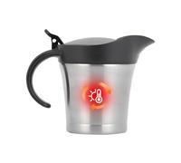 Generico Olla para salsas con tapa - Recipiente para salsas de 450 ml, recipiente para vajilla brillante, diseño antigoteo, suministro de comida profesional | catering, buffe
