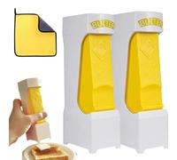 Genérico One-Click Butter Stick Splitter,Portable Butter Dispenser with Stainless Steel Blade,Cheese Slicer with Storage Case for Bread,Cakes,Cookies