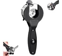 Genérico One-Hand Ratchet-Type Pipe Cutter, Hand Copper Tubing Cutters Plumbing Tool, Ratchet - Type Pipes Cutters, for Plastic Hose, Exhaust PVC, PPR (1Pcs,0.24-0.91inch)