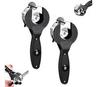 Genérico One-Hand Ratchet-Type Pipe Cutter, Hand Copper Tubing Cutters Plumbing Tool, Ratchet - Type Pipes Cutters, for Plastic Hose, Exhaust PVC, PPR (2Pcs,0.31-1.14inch)