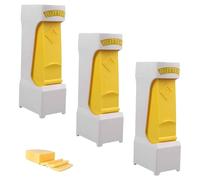 Genérico One-touch butter cutter, butter slicer and storage box, butter dispenser, cheese block divider, convenient for toasting, baking at home (3pcs)