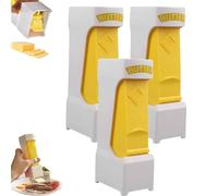 Genérico One-Touch Butter Cutter, One Button Butter Slicer and Storage Case, Efficient Stainless Steel Butter Blade Dispenser for Bread, Cakes, Cookies (3pcs)