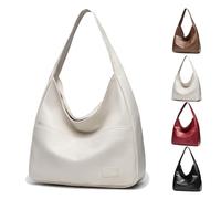 Genérico Ooomay Bag, Duffle Bag Soft Vegan Leather for women, Ooomay Tote Bags, The Perfect Everyday Bags, for Woman (White,Zipper)