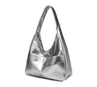 Genérico Ooomay Bag, Oomay The Maya Tote Bag, Vegan Leather Trendy Soft Maya Tote Bag (Silver)
