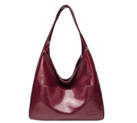 Genérico Ooomay Bag, Ooomay Maya Shoulder Bags, Large Capacity Soft Vegan Leather Tote Bags, The Perfect Everyday Bags (Wine Red)