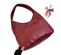 Genérico Ooomay Bag - Ooomay Maya Shoulder Bags, Vegan Leather Trendy Soft Maya Tote Bag, Large Capacity for Women (Wine Red)