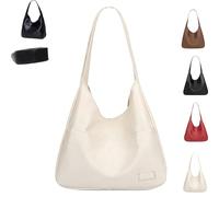 Genérico Ooomay Bag - Ooomay Shoulder Bags, Vegan Leather Trendy Soft Tote Bag, Vintage Casual Simple for Daily Use (White)