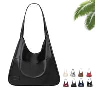 Genérico Ooomay Bag, Ooomay Tote Shoulder Bags for Women, Large Capacity Soft Vegan Leather Tote Bag (Black A)