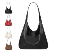 Genérico Ooomay Bag, the maya bag, Ooomay Maya Tote Bag, Vegan Leather Trendy Soft Maya Tote Bag, Large Capacity, Waterproof (Black)