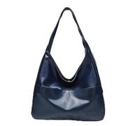 Genérico Ooomay Maya Shoulder Bag, Ooomay Bag, Vegan Leather Tote Bags, Casual Trendy Soft Bags, for Everything Not Look Bulky (Blue)