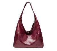 Genérico Ooomay Maya Shoulder Bag, Ooomay Bag, Vegan Leather Tote Bags, Casual Trendy Soft Bags, for Everything Not Look Bulky (Bright Red)