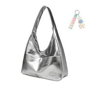 Genérico Ooomay Maya Tote Bag, The Maya Shoulder Bag by Ooomay, Vegan Leather Trendy Soft Spacious Yet Slim Design (sliver)